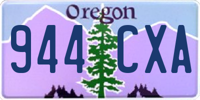 OR license plate 944CXA