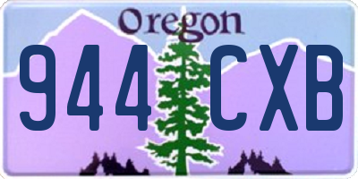 OR license plate 944CXB