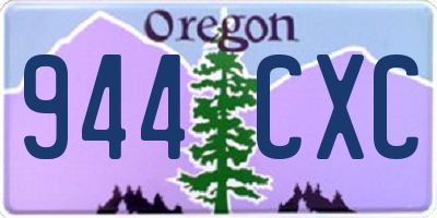 OR license plate 944CXC