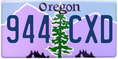 OR license plate 944CXD