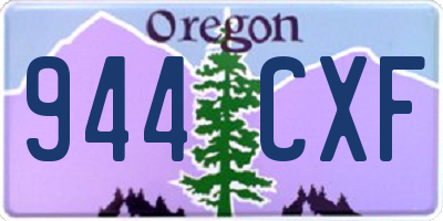 OR license plate 944CXF