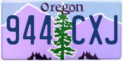 OR license plate 944CXJ