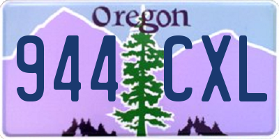 OR license plate 944CXL