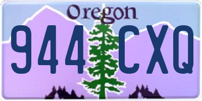 OR license plate 944CXQ