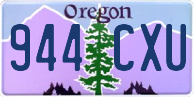 OR license plate 944CXU