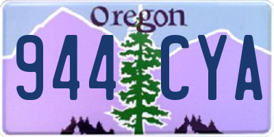 OR license plate 944CYA