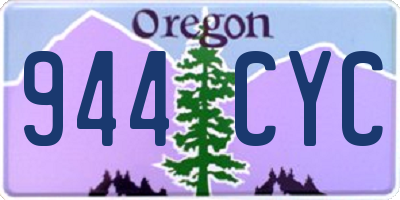 OR license plate 944CYC