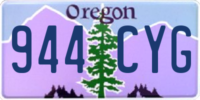 OR license plate 944CYG