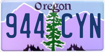 OR license plate 944CYN