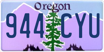 OR license plate 944CYU