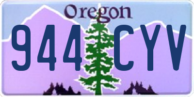 OR license plate 944CYV