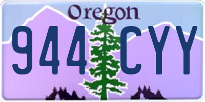 OR license plate 944CYY