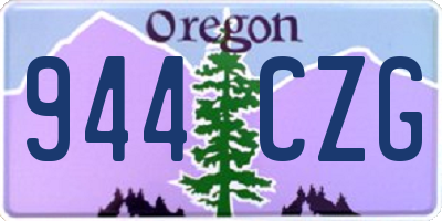 OR license plate 944CZG