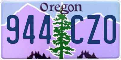OR license plate 944CZO