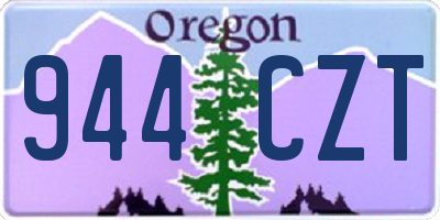 OR license plate 944CZT