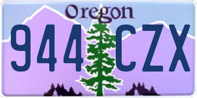OR license plate 944CZX