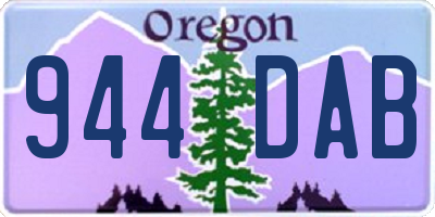 OR license plate 944DAB