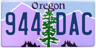 OR license plate 944DAC