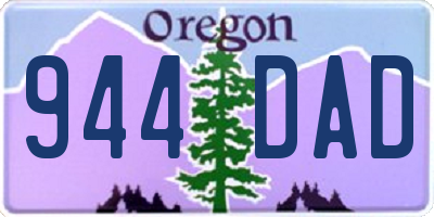 OR license plate 944DAD
