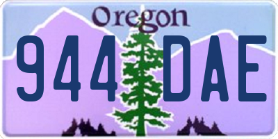 OR license plate 944DAE