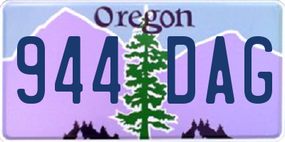 OR license plate 944DAG