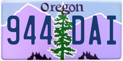 OR license plate 944DAI