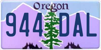 OR license plate 944DAL