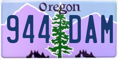 OR license plate 944DAM
