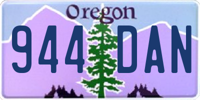 OR license plate 944DAN