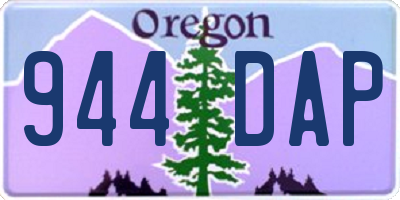 OR license plate 944DAP