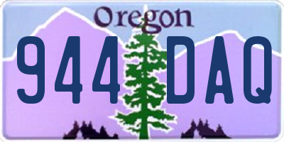 OR license plate 944DAQ