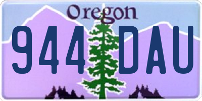 OR license plate 944DAU