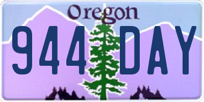 OR license plate 944DAY