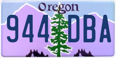OR license plate 944DBA
