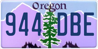 OR license plate 944DBE