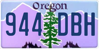 OR license plate 944DBH