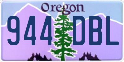 OR license plate 944DBL