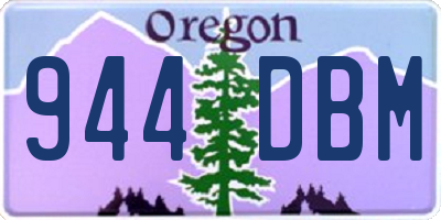 OR license plate 944DBM