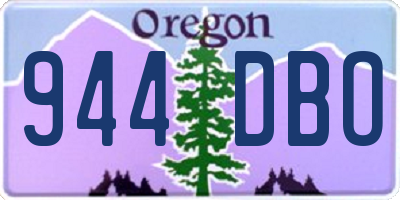 OR license plate 944DBO