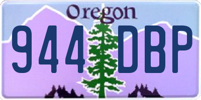 OR license plate 944DBP