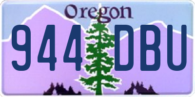 OR license plate 944DBU