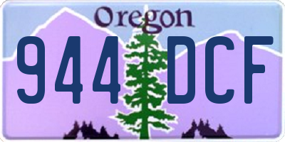 OR license plate 944DCF