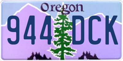 OR license plate 944DCK