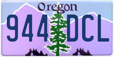 OR license plate 944DCL