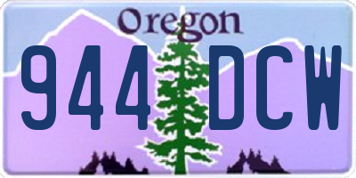 OR license plate 944DCW