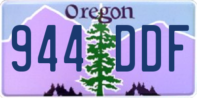 OR license plate 944DDF