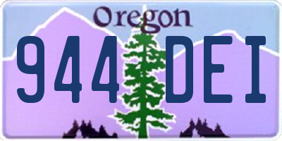 OR license plate 944DEI
