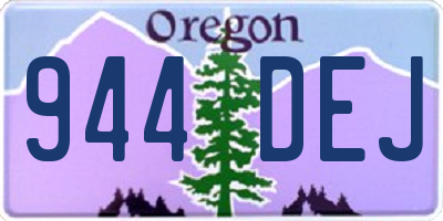 OR license plate 944DEJ