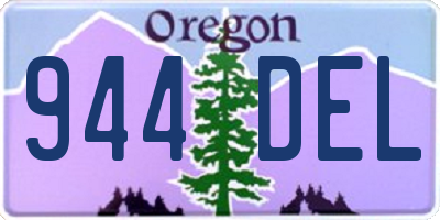 OR license plate 944DEL