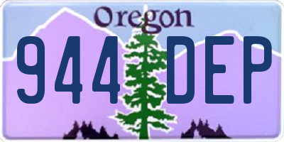 OR license plate 944DEP